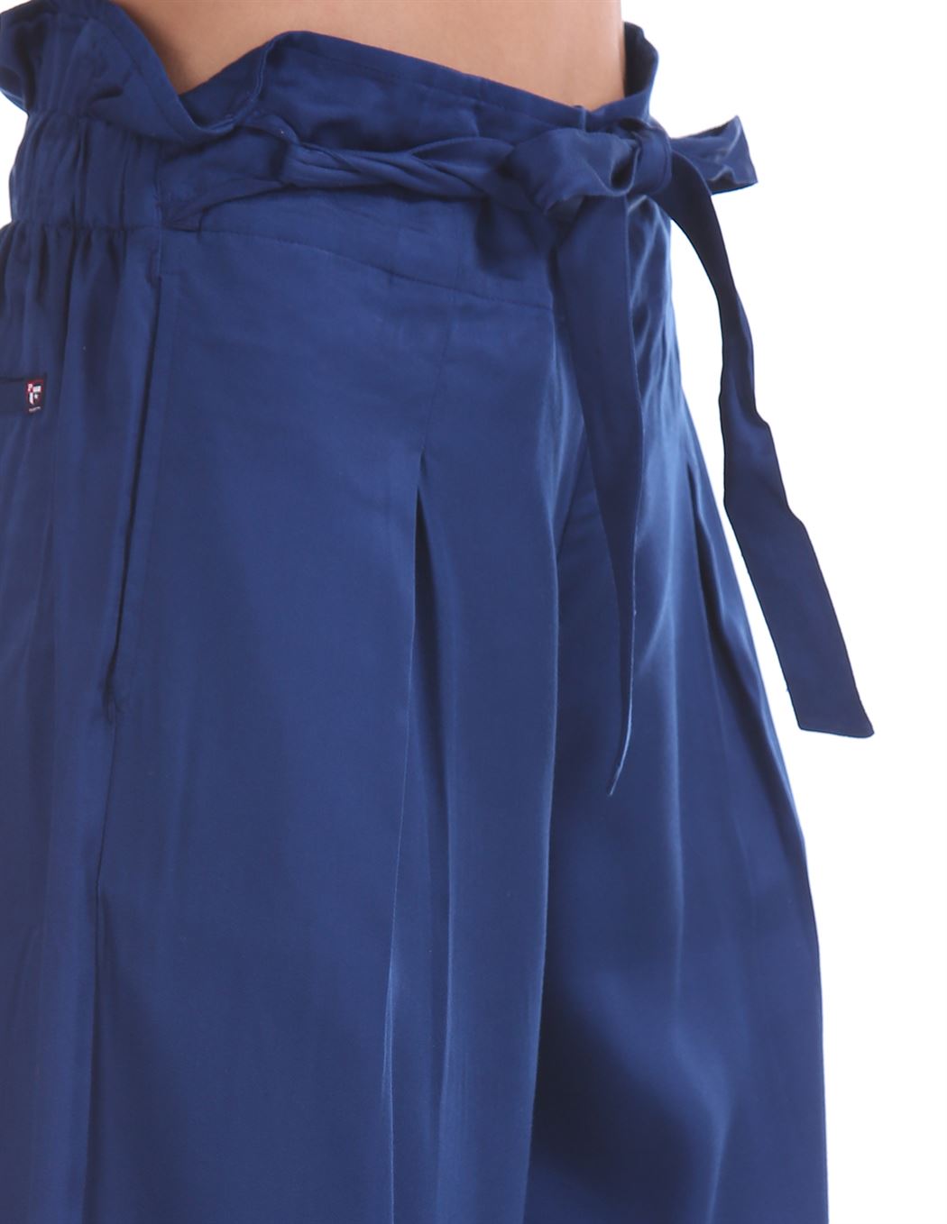 U.S. Polo Assn. Women Blue Casual Wear Flared Pant